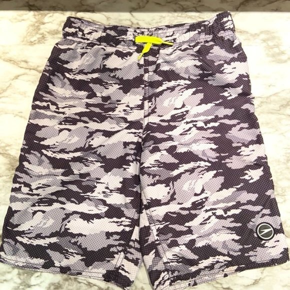 🎀 3 for $25 Boy's Speedo Lined Swim Trunks in Size L (10/12) EUC - Picture 1 of 12
